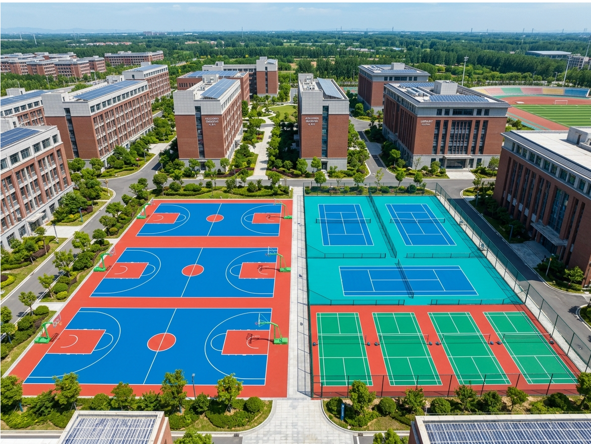 信阳市硅PU球场塑胶颗粒 - 一站式服务