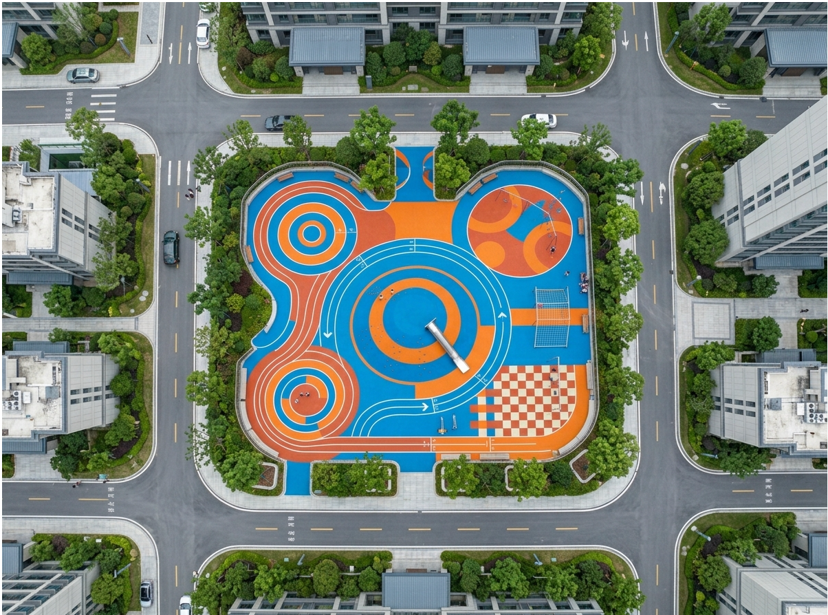 信阳市混合型塑胶跑道EPDM塑胶跑道 - 价格